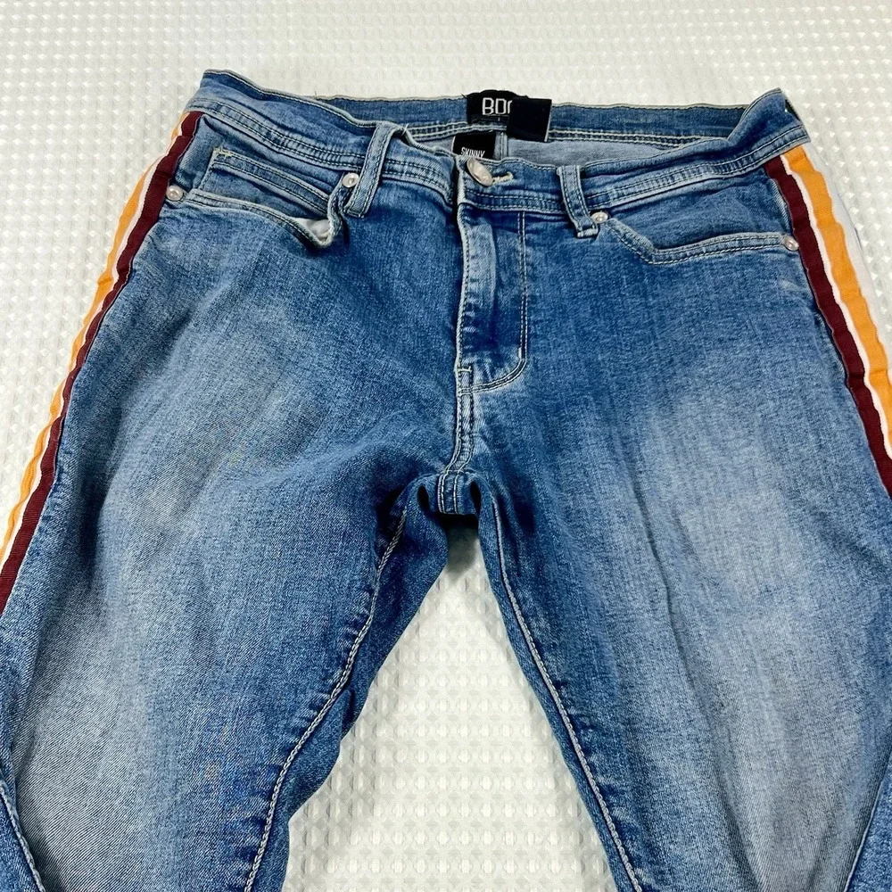 BDG Urban Outfitters Skinny Stretch‎ Jeans Size 29 Blue Side Stripe Denim